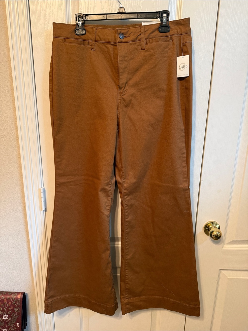 Cato Women's Chestnut Brown Bootcut Flare Pants